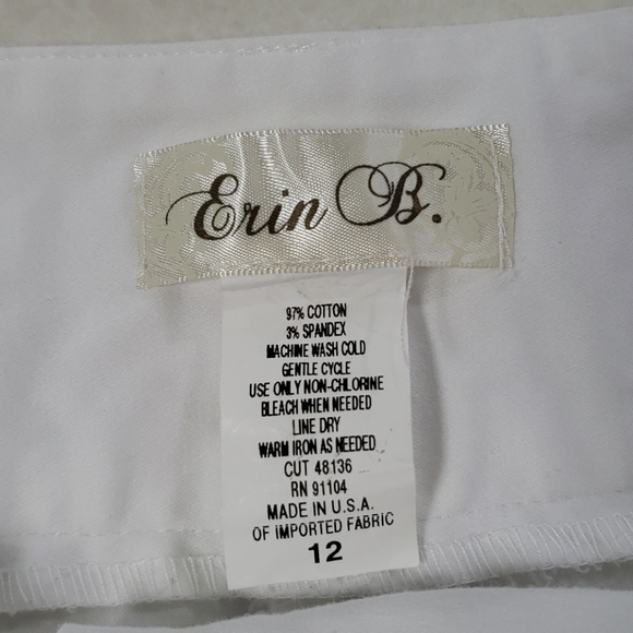 Erin B casual white pants - Picture 4 of 4